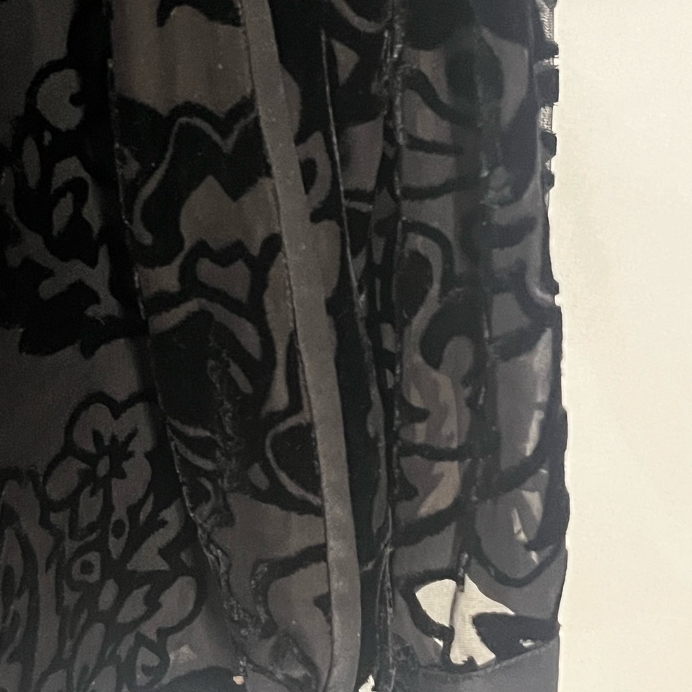 Tory Burch Black Velvet Burnout Tunic - Picture 7 of 11